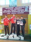 Arkadiusz Mitręga i Konrad Białkowski na podium 3 miejsce ex aequo.