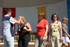 Kolarze ..i biegacze z pucharami oraz medalami